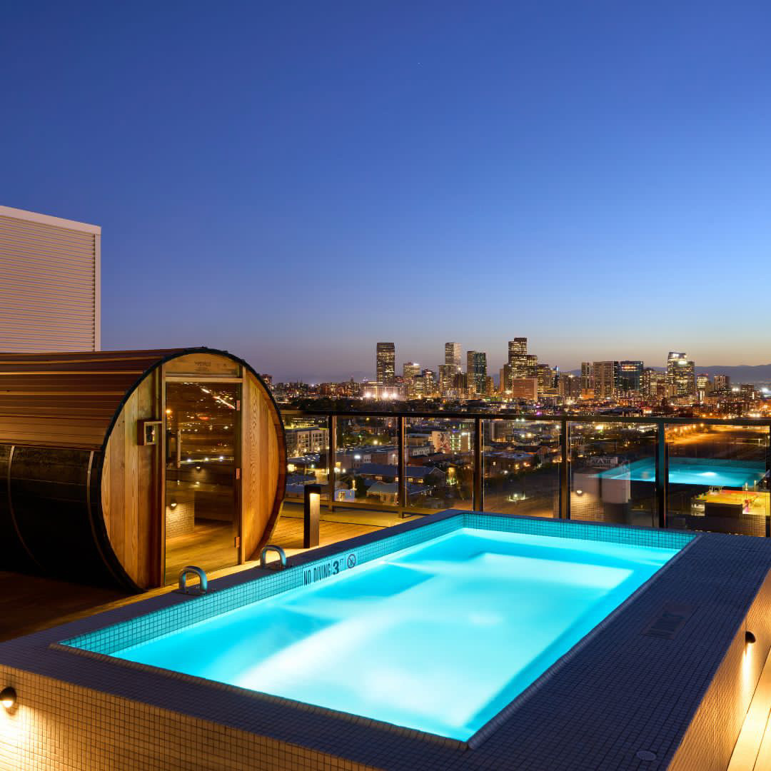 Rooftop Barrel Saunas